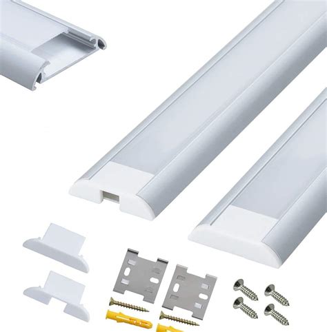 StarlandLed 5 Unidades De Canal De Aluminio LED De Ancho Para Tira LED