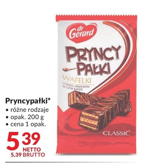 Promocja Dr Gerard Pryncypa Ki Wafelki W Czekoladzie G W Makro