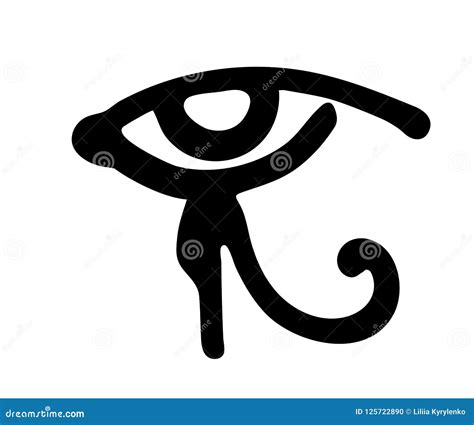 Egyptian Eye Of Horus Symbol Religion And Myths Ancient Egypt Stock