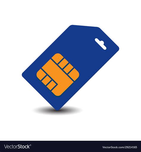 Creative flat mode phone sim card logo icon Vector Image