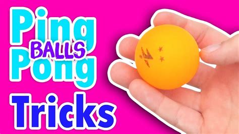 5 AMAZING PING PONG BALLS TRICKS & EXPERIMENTS | Ping pong balls, Ping pong, Ping