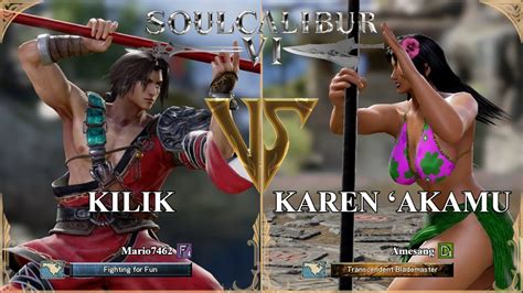 SoulCalibur VI Mario7462 Kilik VS Amesang Karen Akamu Xbox