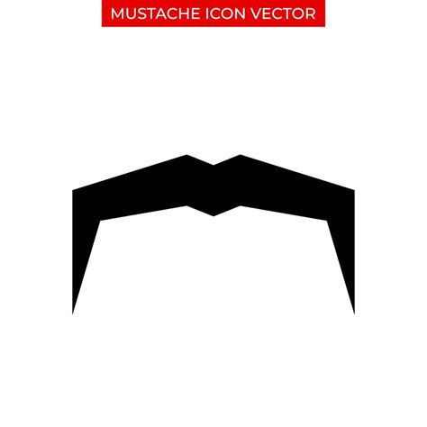 Retro Mustache Icon Template Black Mustache Style 17609045 Vector Art At Vecteezy