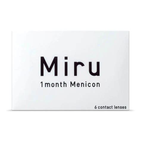 Miru 1month (6 lens pack) for Monthly Use | For Eyes Optical.