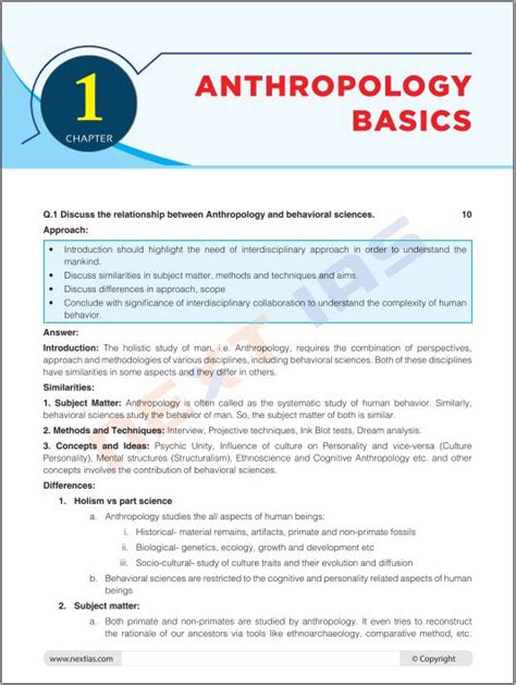 NEXT IAS ANTHROPOLOGY 300 PLUS PRACTICE QUESTIONS AND MODEL ANSWERS BY 2022