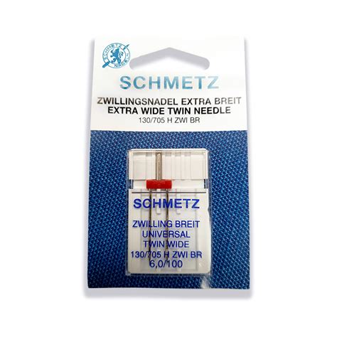 Schmetz System Extra Wide Twin Needle 6 0mm