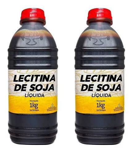 Kit C 2 Lecitina De Soja Emulsificante Líquida 1kg Grings MercadoLivre