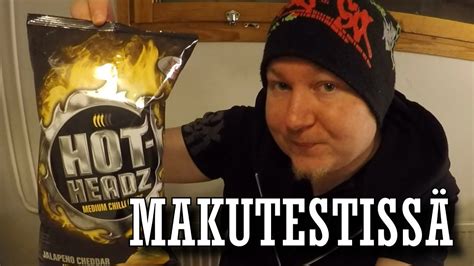 Poppamies Hot Headz Jalapeno Cheddar Chili Sipsit Makutestiss Youtube