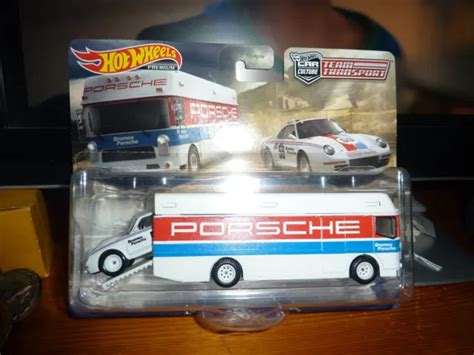 HOT WHEELS Porsche Euro Hauler Team Trasporto Auto Cultura Premium EUR