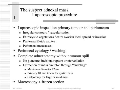 Laparoscopic Surgery In Gynaecologic Oncology An Added Value Ppt Download