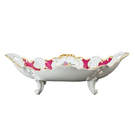 Barock Korb Schale Oval Auf F En Cm Dekor Residenz Purpur