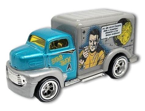 Hot Wheels 49 Ford C O E 14 Pop Culture Star Trek Blue Captain Kirk Contemporary