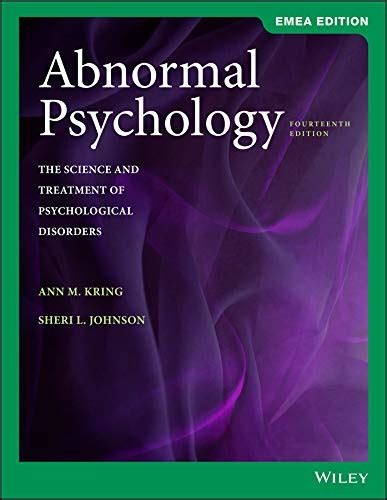 Amazon Abnormal Psychology The Science And Treatment Of Psychological Disorders Kring Ann