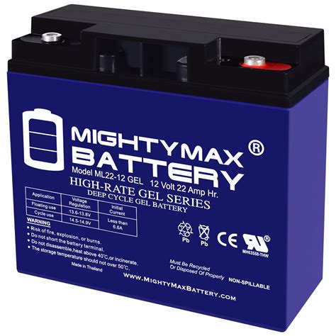 12v 22ah Gel Battery Replaces Jump N Carry Jnc105 Jnc110 Jnc1224