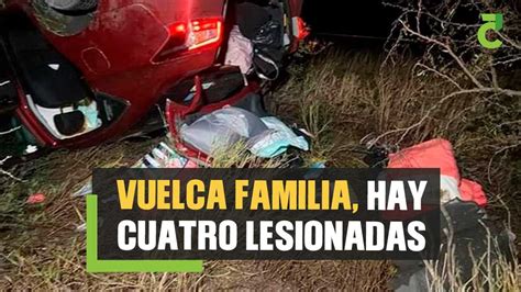 Familia Se Vuelca En La Carretera Victoria Matamoros