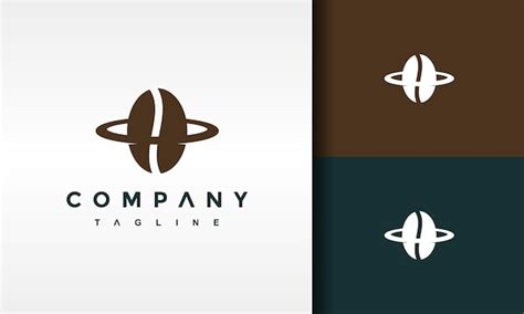 Premium Vector Coffee Bean Ring Circle Logo