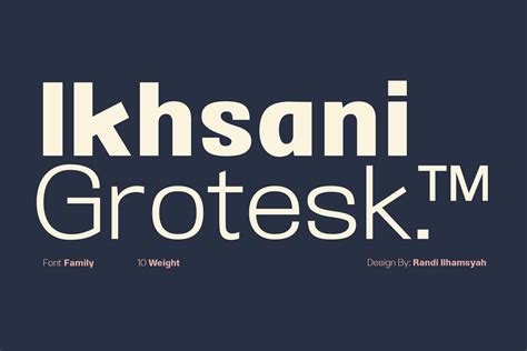 Ikhsani Grotesk Font - Fonts Hut