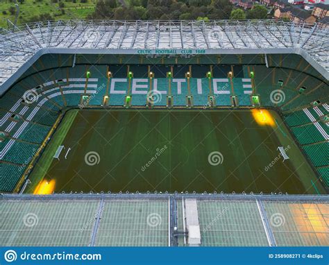 Celtic Stadium of FC Celtic Glasgow - Aerial View - GLASGOW, SCOTLAND ...