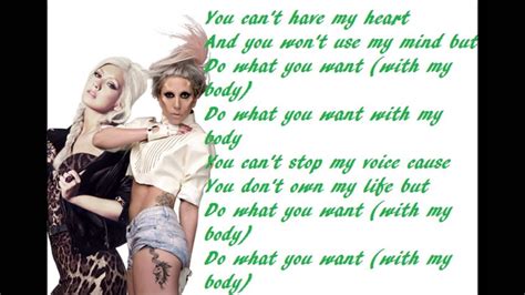 Lady Gaga Ft Christina Aguilera Do What U Want Lyric Video Youtube