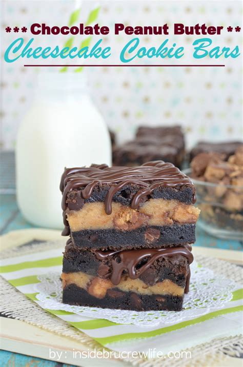 Chocolate Peanut Butter Cheesecake Cookie Bars Eat More Chocolate Eat