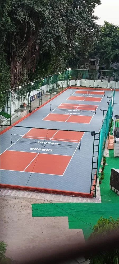 synthetic acrylic pickleball court flooring  sq ft   delhi