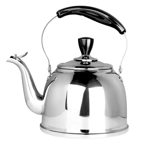 Stainless Steel Whistling Tea Kettle Stove Top Teapot Pot Thin Base