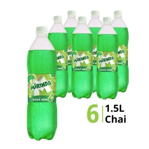 Lốc 6 chai nước ngọt Mirinda vị soda kem 1.5L - Chuỗi siêu thị thực ...