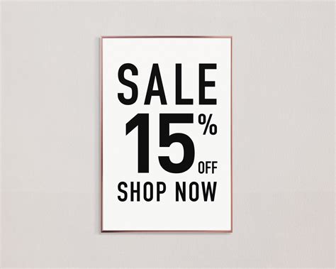 SALE 15% Off, Sign Download for Retail Shops or Boutiques, Small ...