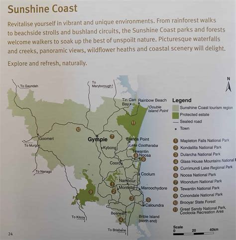 Sunshine Coast Map - Hinterland & Suburbs, Queensland