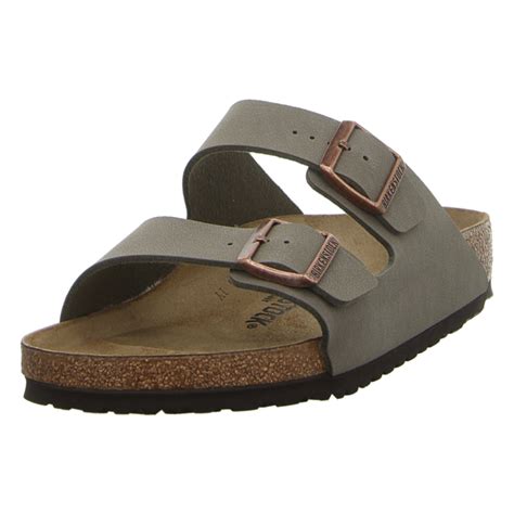 Birkenstock Herren Pantolette Arizona Bs In Grau Sale Schuhfachmann