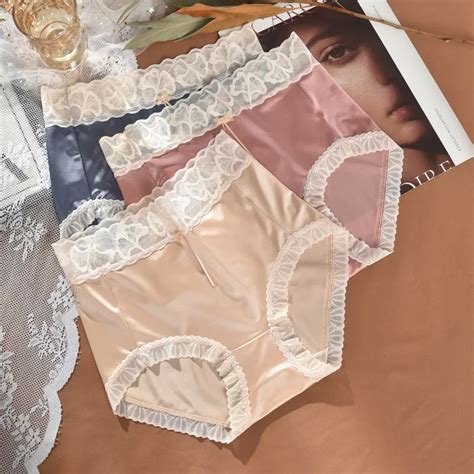 Mode Franse Stijl Vrouwen Onderbroek Vrouwelijke Slipje Luxe Lingerie Kant Hoge Taille Ondergoed