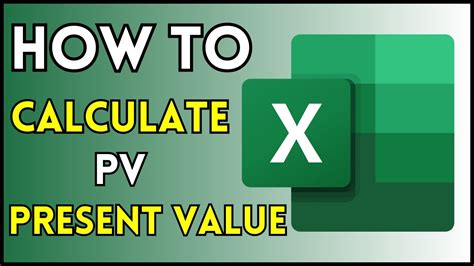 How To Calculate Present Value PV In Excel YouTube