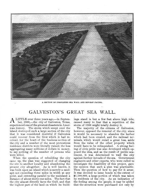 “Galveston’s Great Sea Wall” | History Hodge Podge