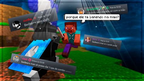 Bedwars Mas A Cada Cama Quebrada Eu Fa O Um Desafio Mushmc Youtube