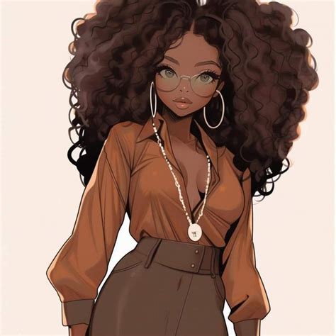 Black Cartoon Characters Black Girl Cartoon Girls Cartoon Art Cartoon Art Styles Anime Girls