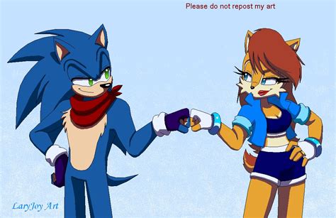 Sonic and Sally friendship by Laryjoy on DeviantArt