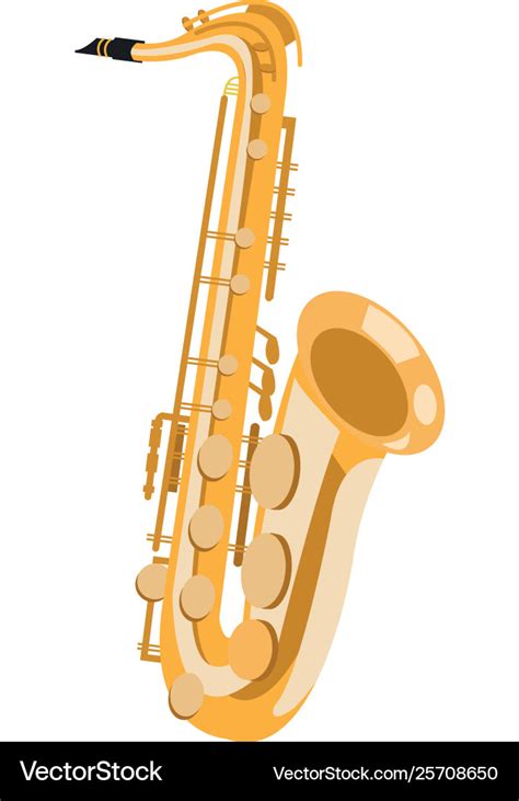 Saxophone icon cartoon Royalty Free Vector Image