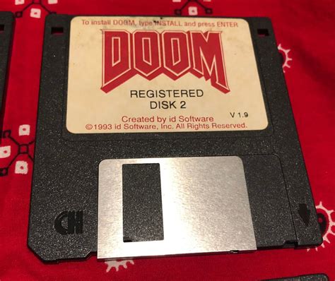 Original Doom Vintage Floppy Disks V Id Software Pc Etsy Uk