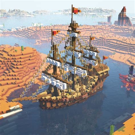 Minecraft Pirate Ship 🏖 Pt 2 Minecraft Ships Minecraft Castle