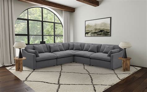 Hobson Modular Sectional (Charcoal) Coaster Furniture | Furniture Cart