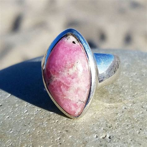 Reserved Amazing Tugtupite Ring Sterling Silver Size Etsy