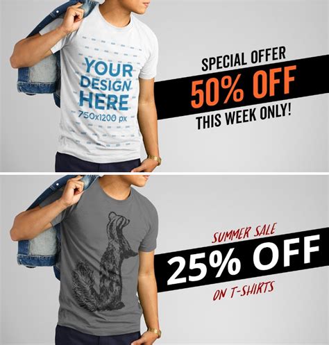 Facebook Ad Template For T Shirt Promotion Offer Facebook T Shirt