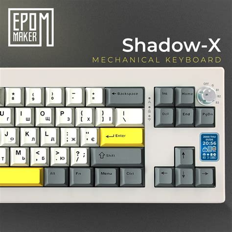 Epomaker Shadow X Wisteria Linear Switch Hot Swap G Bt Usb Lcd