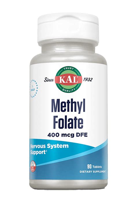 Methyl Folate Tablets 400 mcg DFE – Kal Vitamins