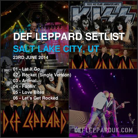 Def Leppard News On Twitter Defleppard Setlist For A Show In