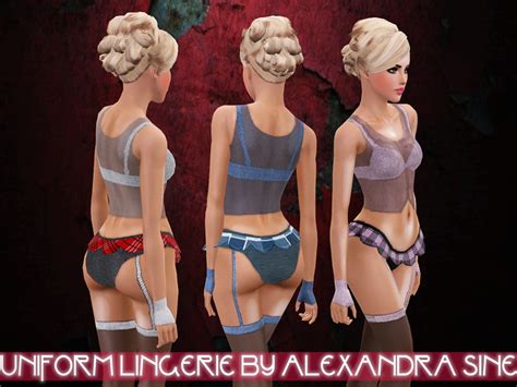The Sims Resource Uniform Lingerie Version