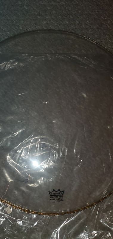 Remo 24 Inch Bassdrum Head Clear Reverb