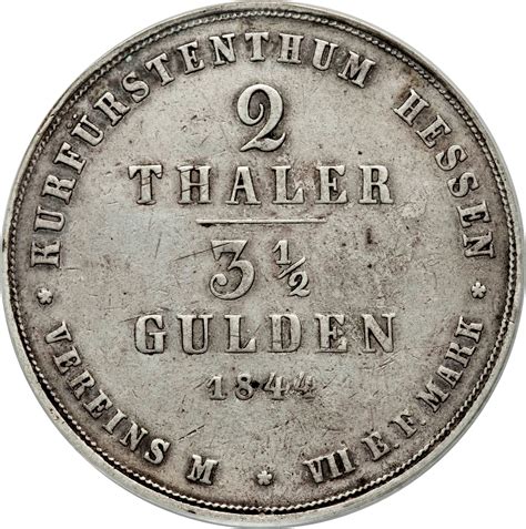 Thalers Gulden William Ii And Frederick William Hesse Cassel