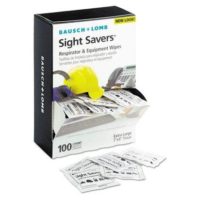 Bausch & Lomb Sight Savers Respirator and Equipment Wipes