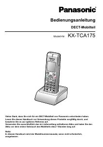 Bedienungsanleitung für Panasonic Schnurlose telefone